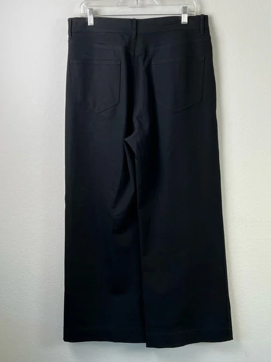 M.M. LaFleur Black Cotton & Elastane Blend High Rise Five Pocket Denim Pant - Picture 2 of 16